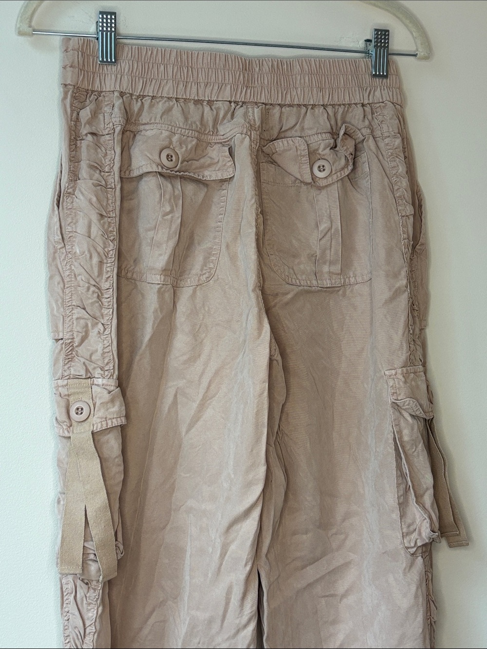 Straight-Leg Utility Pants in Beige - Picture 12 of 12